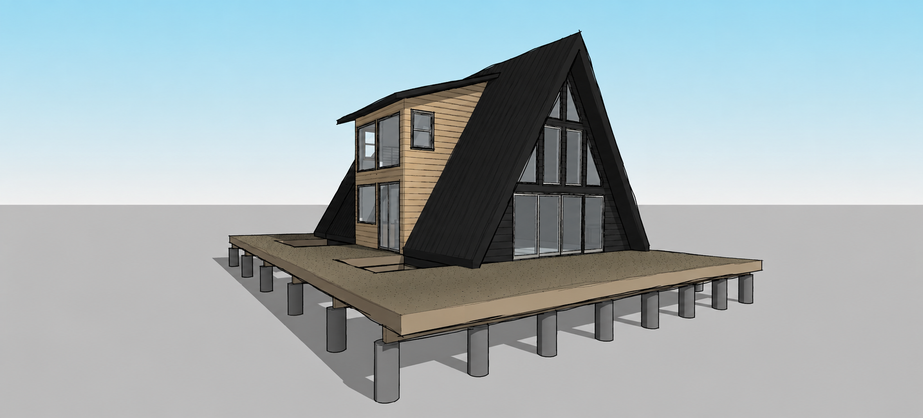 Custom home design project by Finch Designs in Sandpoint, Idaho